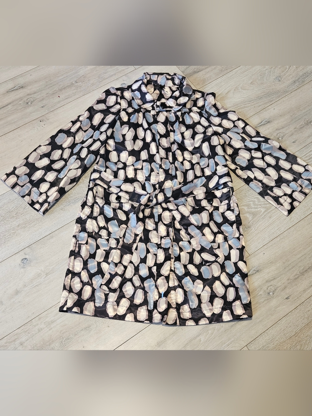 SD II ~ Patterned Belted Trench Coat ~Women's Medium